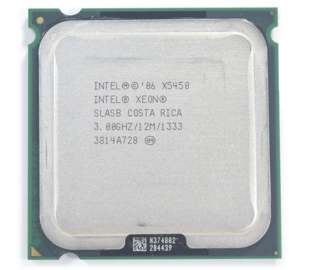 Intel XEON X5450 strādā uz LGA775 12MB 3Ghz FSB1333 4xCore