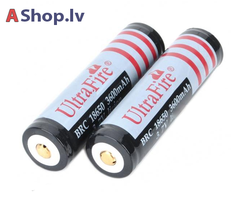 18650 3.7V 3600mAh Lādējamās baterijas