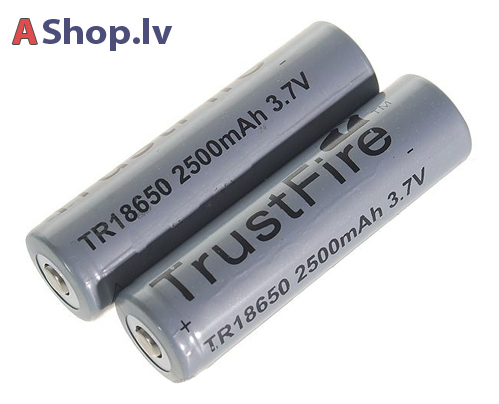 18650 3.7V 2500mAh Lādējamās baterijas