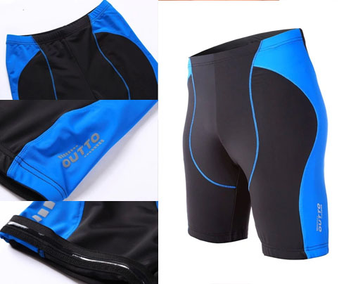 Sporta Šorti skriešanai, Velo, u.c. Zili, Melni ar zaļām strīpām (Izmēri: M,L,XL,XXL)