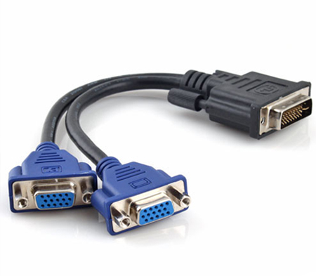 DVI to VGA Video Splitter Cable