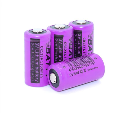 Lādējamās baterijas CR123 1000mAh 3V