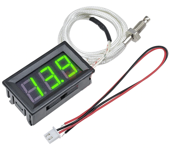 Temperatūras Mērītājs sensors -30-800°c Digitāls zaļs