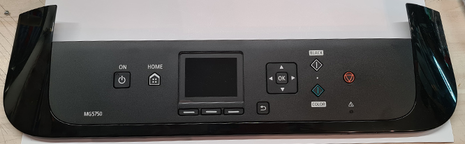 CANON PIXMA MG5750, Front button and display panel