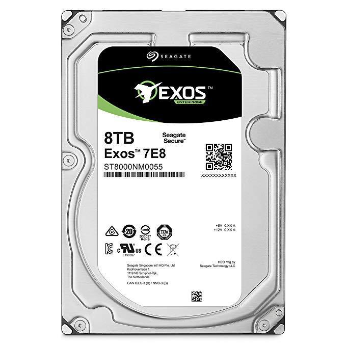 HDD|SEAGATE|Exos 7E8|8TB|SATA 3.0|256 MB|7200 rpm|ST8000NM000A