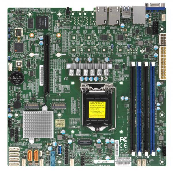 SERVER MB C246 S1151 MATX/MBD-X11SCM-F-O SUPERMICRO