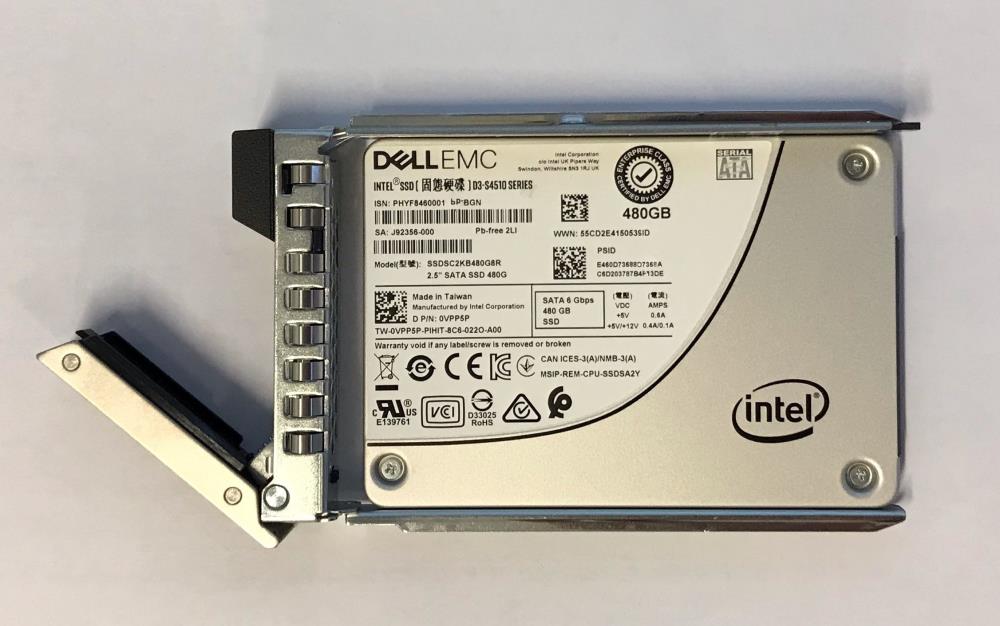 SERVER ACC SSD 480GB SATA RI/2.5'' 14GEN 400-BDPQ INT DELL