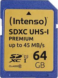 MEMORY SDXC 64GB UHS-I/3421490 INTENSO