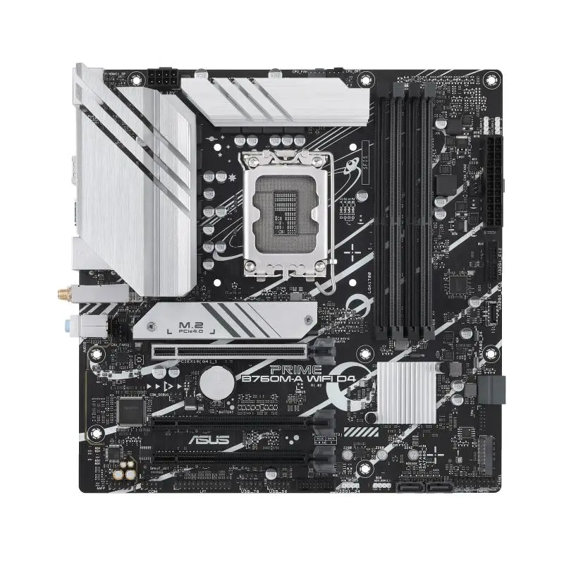 Mainboard|ASUS|Intel B760 Express|LGA1700|Micro-ATX|Memory DDR4|Memory slots 4|3xPCI-Express