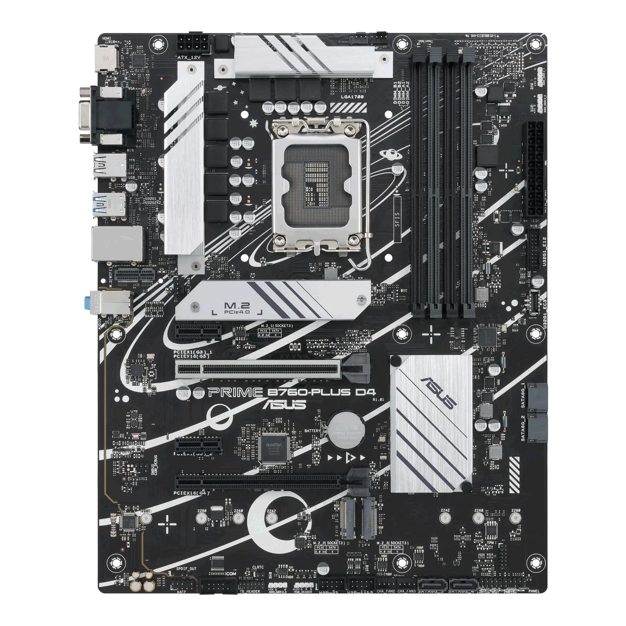 Mainboard|ASUS|Intel B760 Express|LGA1700|ATX|Memory DDR4|Memory slots 4|2xPCI-Express