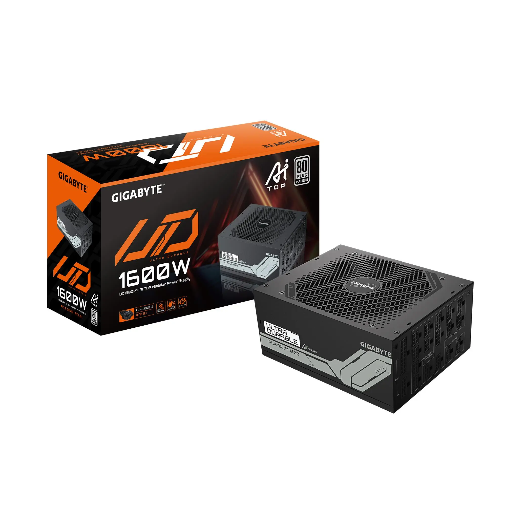 Power Supply|GIGABYTE|GP-UD1600PM PG5|1600 Watts|Efficiency 80 PLUS