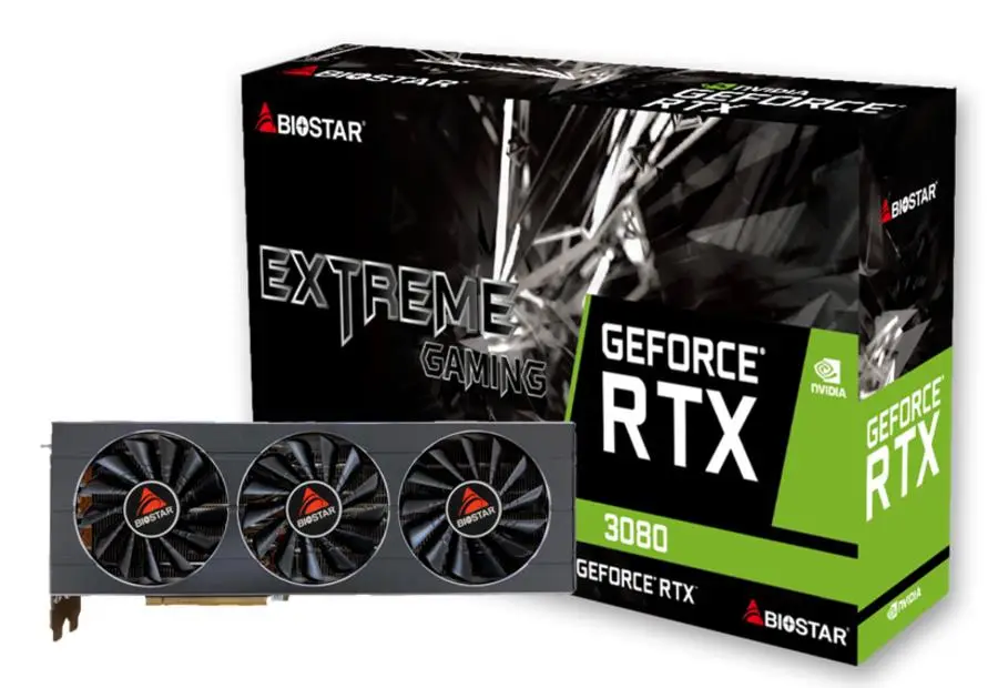 Graphics Card|BIOSTAR|NVIDIA|GeForce RTX 3080|10 GB|GDDR6X|320 bit|PCI