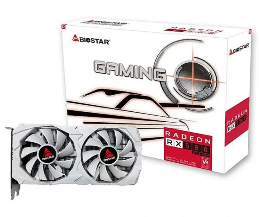 Graphics Card|BIOSTAR|AMD|Radeon RX 580|8 GB|GDDR5|256 bit|PCI