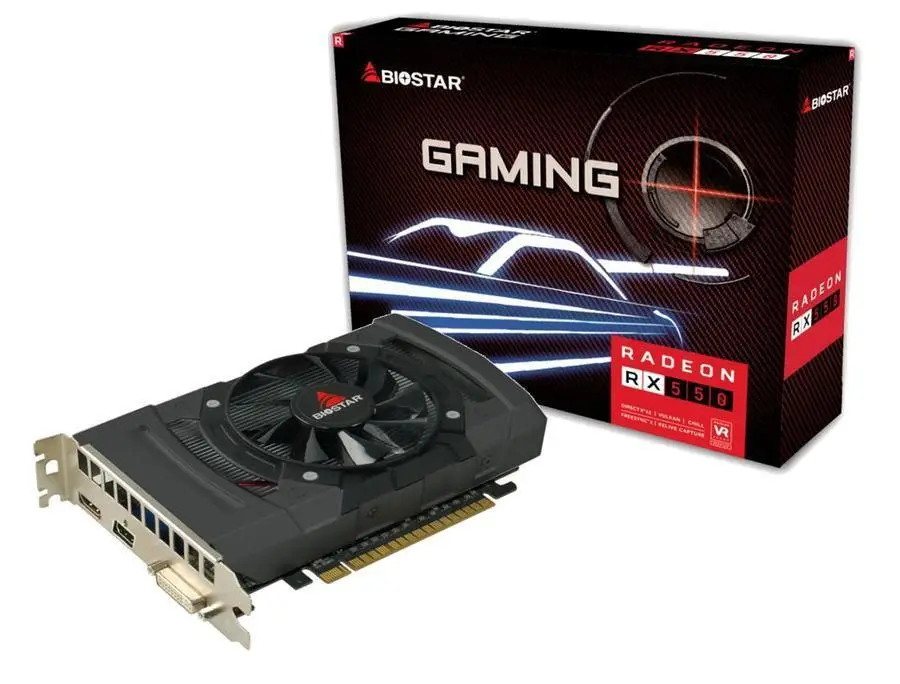 Graphics Card|BIOSTAR|AMD Radeon RX 550|4 GB|GDDR5|128