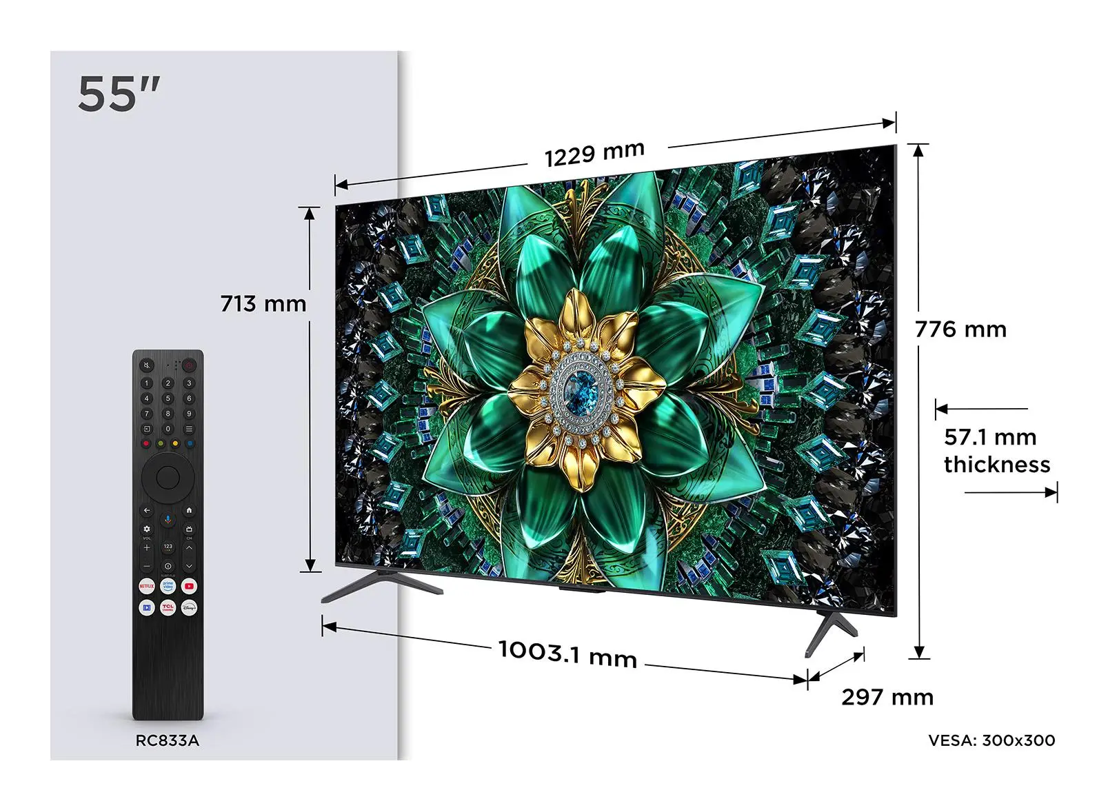 TV Set|TCL|55 "|4K Ultra HD|3840