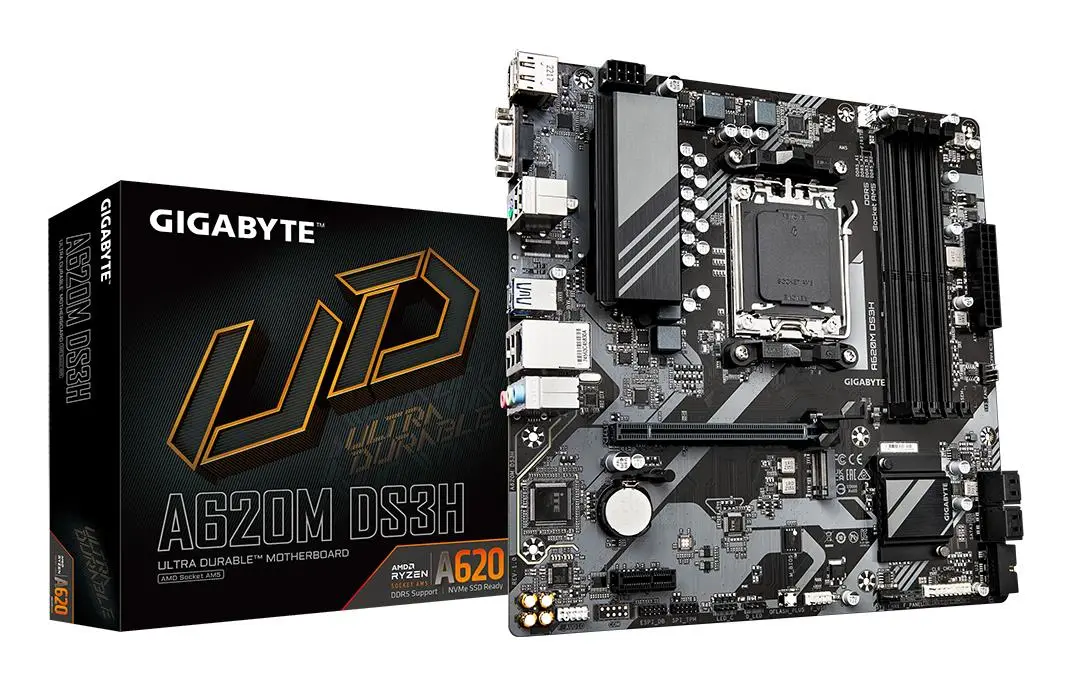 Mainboard|GIGABYTE|AMD A620|Socket AM5|micro ATX|RAM DDR5-SDRAM|4xSlots|1xPCI Express