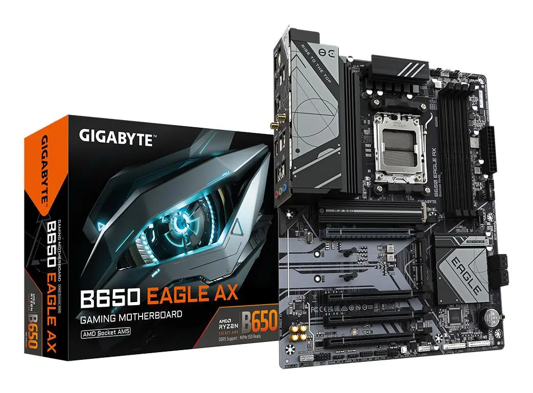 Mainboard|GIGABYTE|AMD B650|Socket AM5|ATX|RAM DDR5-SDRAM|4xSlots|Wi-Fi Yes|Bluetooth Yes|3xNumber