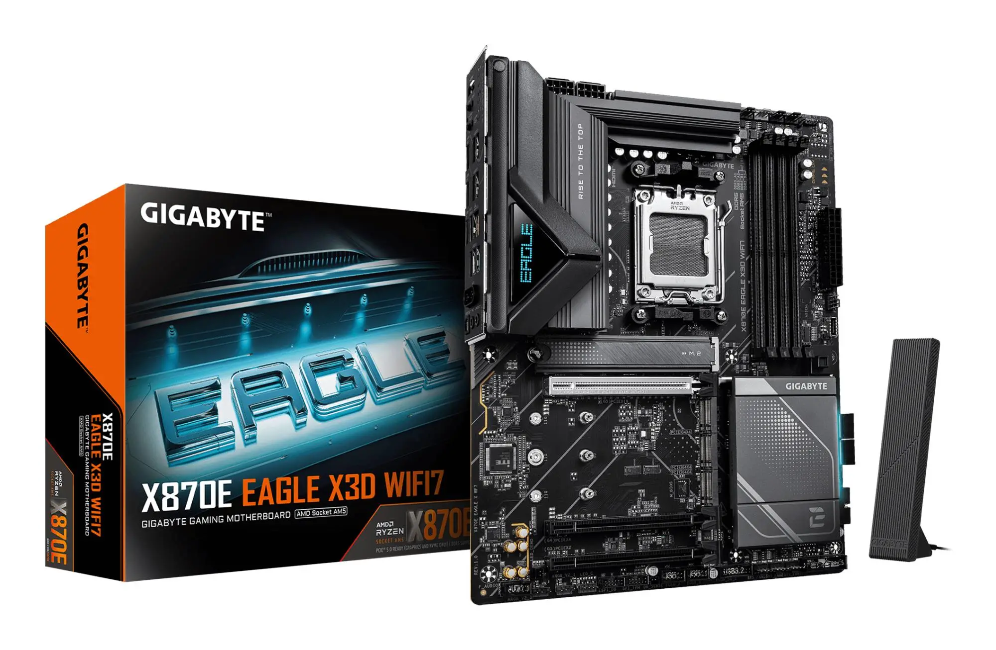 Mainboard|GIGABYTE|AMD X870E|Socket AM5|ATX|RAM DDR5-SDRAM|4xSlots|Wi-Fi Yes|Bluetooth Yes|4xNumber