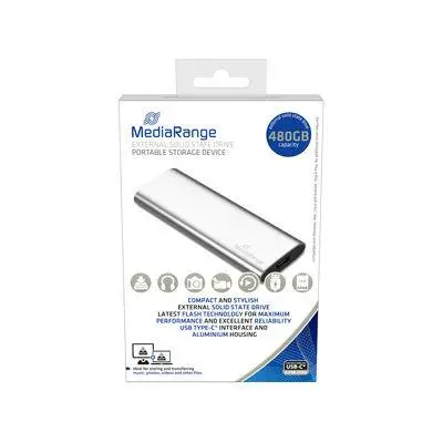 External SSD|MEDIARANGE|Read speed 450 MB/s|Write speed